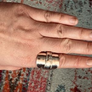 Silver spoon ring